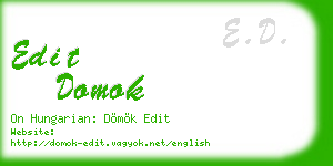 edit domok business card